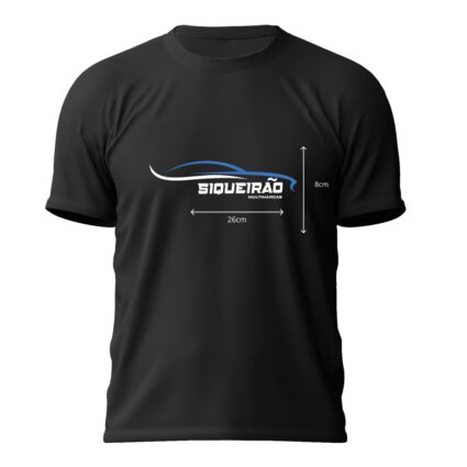 Camiseta personalizada em Curitiba com estampa DTF tamanho 26x8
