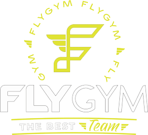 Logo da FlyGym, cliente da VCSTILO em Curitiba