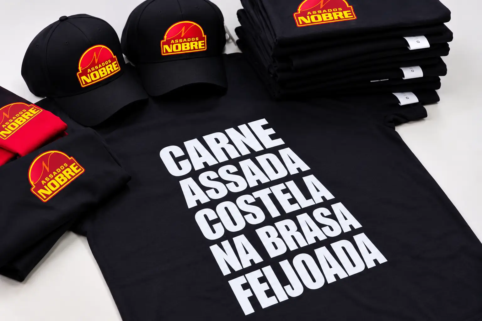 Camisetas e bonés personalizados Assados Nobre