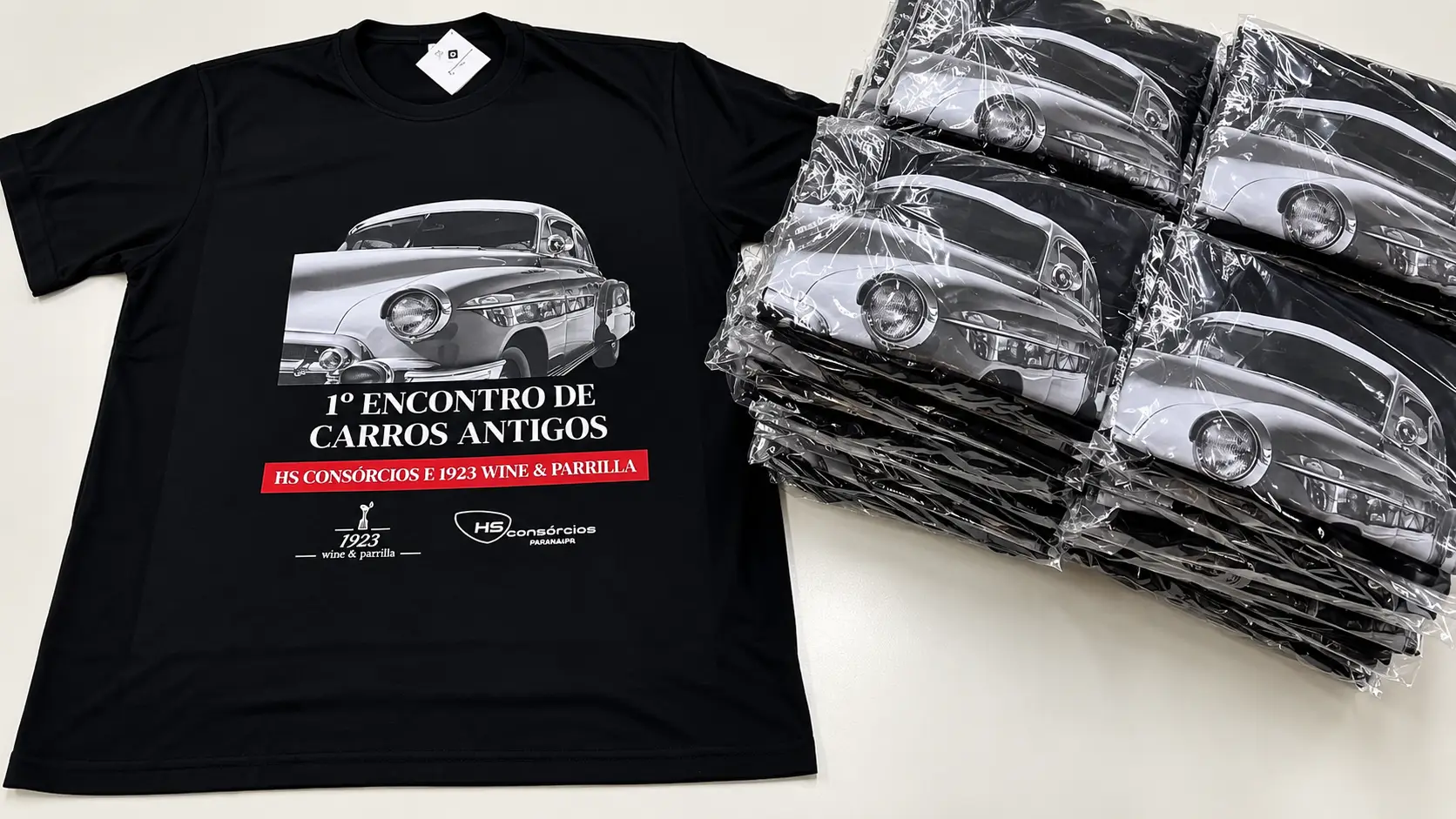 Camisetas personalizadas para encontro e grupo de carros antigos
