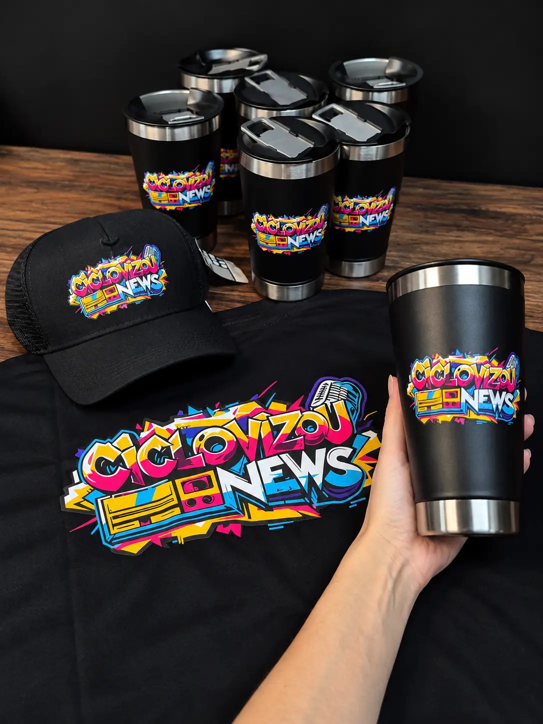 Camisetas, bonés e brindes personalizados Ciclovizou News